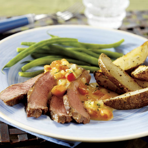 Steak with Chipotle Cheese Sauce